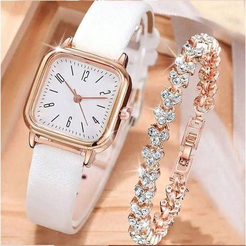 Mode 2 En 1 Montre De Mode Pour Femmes + Bracelet-25
