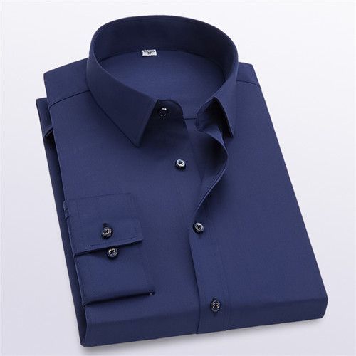 Chemise Homme Manches Longues Bleu