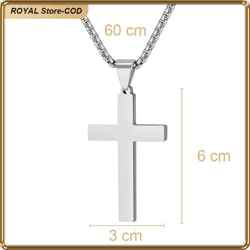 ASHION Pendentif En Croix Homme - Collier - Image 1