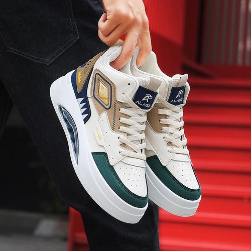 Chaussures Hautes Tendance Pour Hommes - Blanc - miniature 5