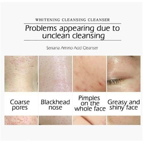 L'acide aminé nettoyant le lait hydratant l'huile de contrôle de l'eau nutriment l'outil de nettoyage de la peau -60g - miniature 2