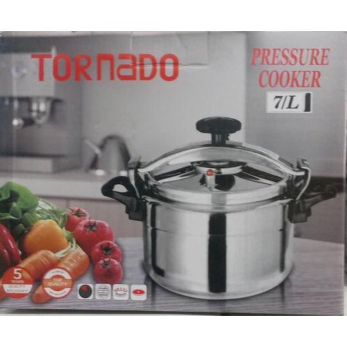 Cocotte Minute 7 Litres Autocuiseurs Aluminium avec Système Couvercle à Verrouillage Sécurisé, Double Poignée, Multicuiseur à Cuisson Convient pour Cuisinière à Gaz - miniature 5