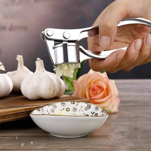 ShebSheb Presse-ail et broyeur de cuisine – hachoir à ail et écrase-gingembre en alliage robuste avec poignée ergonomique, compatible lave-vaisselle - miniature 5