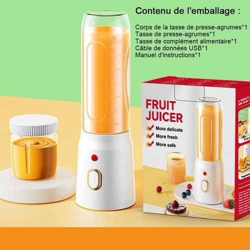 Petit presse-agrumes portable rechargeable avec fonction de broyage de glace - miniature 2