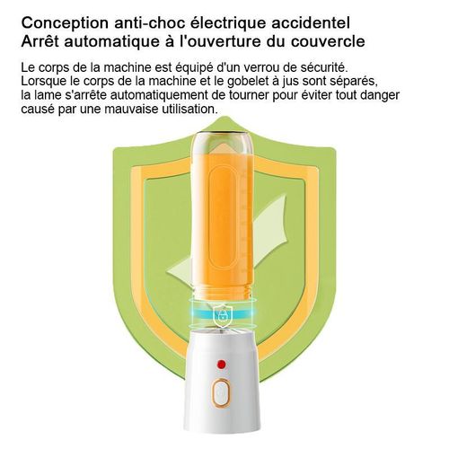 Petit presse-agrumes portable rechargeable avec fonction de broyage de glace - miniature 5