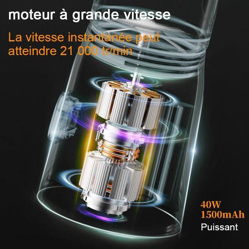 Petit presse-agrumes portable rechargeable avec fonction de broyage de glace - miniature 6