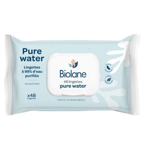 Biolane Lingettes Bébé Ultra-Plates "Pure Water"