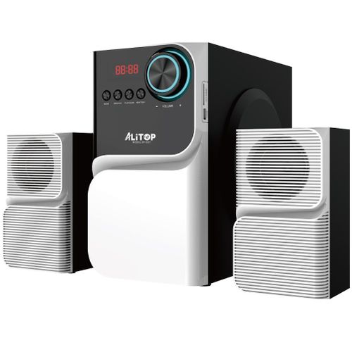 Woofer ALITOP SP-2501 - Home Cinéma & Chaîne HI-FI - Son Puissant & Basse Profonde - Noir