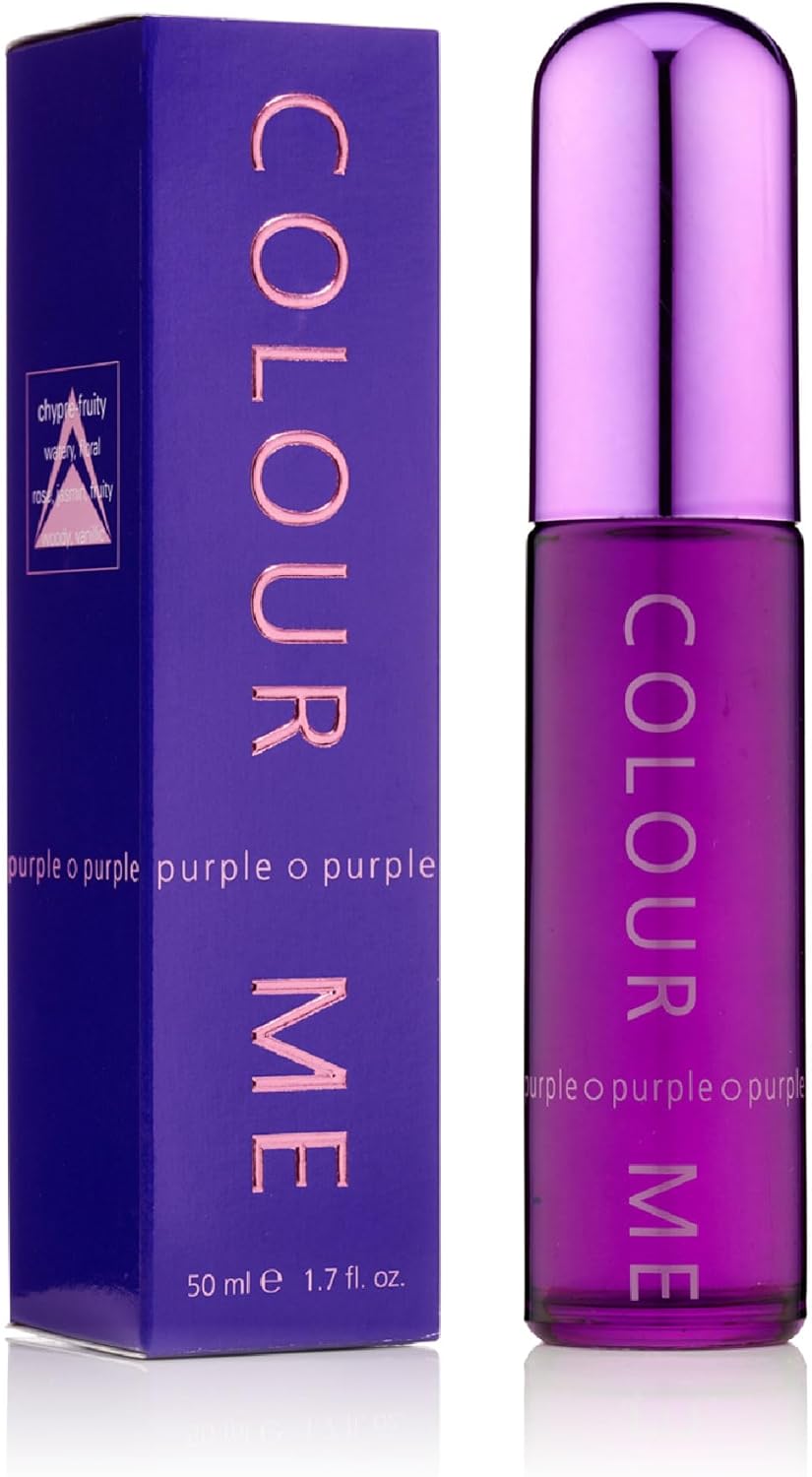 COLOUR ME Milton Lloyd Purple (Violet) Parfum De Toilette Spray for Ladies 50 ml