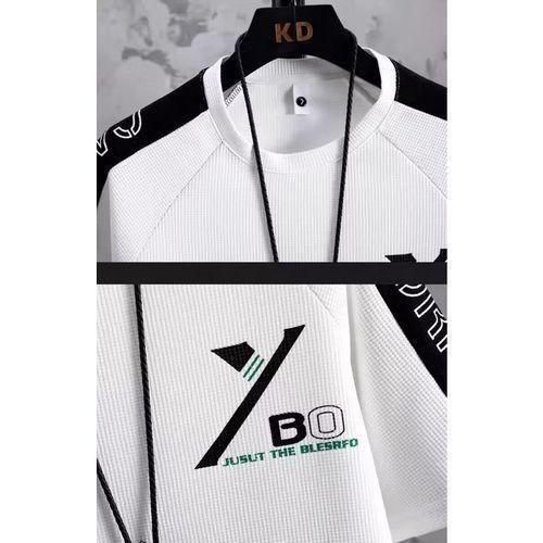 Gukbis 2pcs T-shirt + Short à Manches Courtes Pour Hommes, Combinaison De Sport Décontractée Pour Jeunes - miniature 3