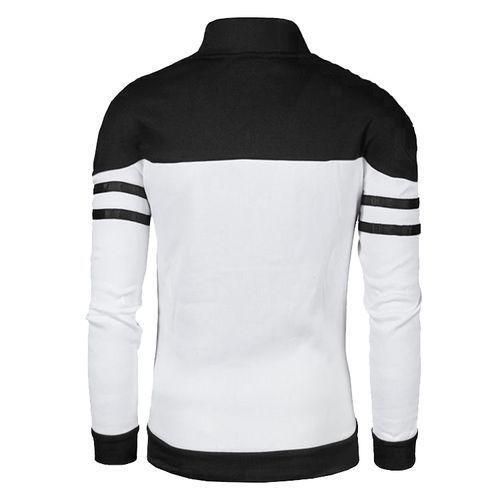 Berrykey Vestes Hiver Légères Hommes Universitaires Business Confort Casuelles à Fermeture Éclair Sport - Blanc - miniature 5